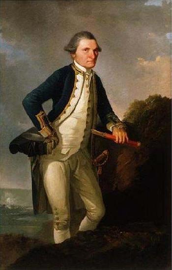 John Webber Captain Cook, oil on canvas painting by John Webber